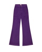 Pantalon bootcut velours côtelé Elisabeth violet