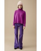 Pantalon bootcut velours côtelé Elisabeth violet