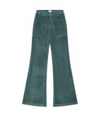 Pantalon bootcut velours côtelé Elisabeth vert