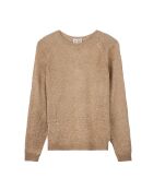 Pull manches longues col rond Romy doré