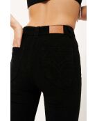 Pantalon flare en velours côtelé Victoria noir