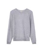 Pull manches longues col rond Romy argenté