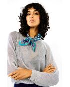 Pull manches longues col rond Romy argenté