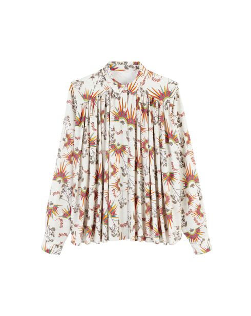 Chemise oversize bohème Aponi beige