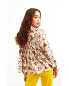 Chemise oversize bohème Aponi beige