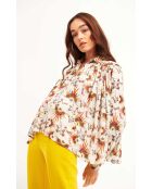 Chemise oversize bohème Aponi beige