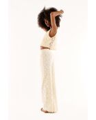 Crop top crochet dentelle Hedda blanc