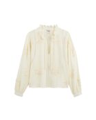 Blouse en coton brodé Teresa blanche
