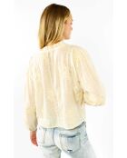 Blouse en coton brodé Teresa blanche