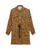 Robe courte léopard Shirkan marron