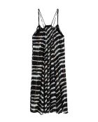Robe fluide motif zèbre tie and dye Ethan noire