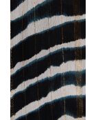 Robe fluide motif zèbre tie and dye Ethan noire