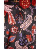 Robe courte à motifs effet velours Maisie violette