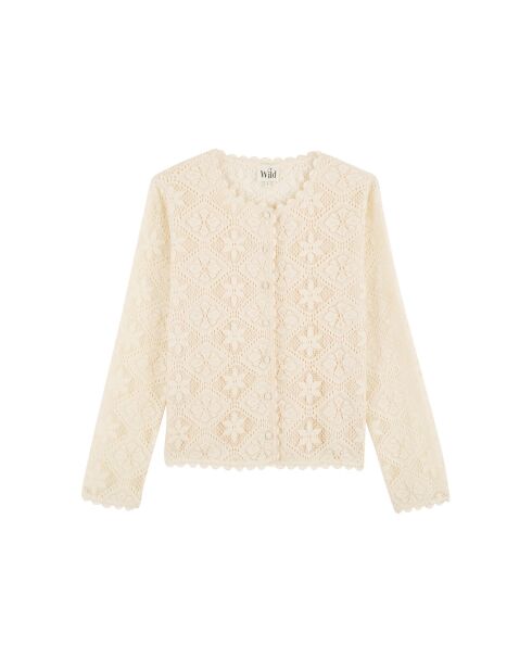 Gilet en dentelle Blandine blanc