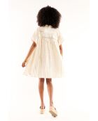 Robe chemise fluide brodée Rihanna blanche