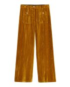 Pantalon droit velours Koffi ocre