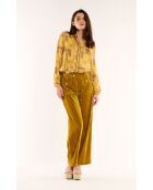 Pantalon droit velours Koffi ocre