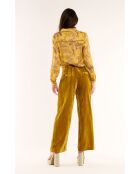 Pantalon droit velours Koffi ocre