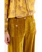 Pantalon droit velours Koffi ocre