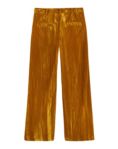 Pantalon droit velours Koffi ocre