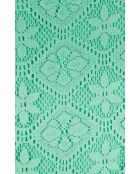 Robe courte en crochet dentelle Deborah verte