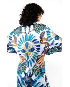 Chemise imprimé univers equestre Bonaventure Pony Pony bleue