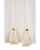 Blouse en gaze de coton brodée Gladys blanche