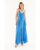Jupe longue avec lurex Irelia bleue