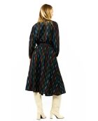 Jupe longue à motifs Abbie noire