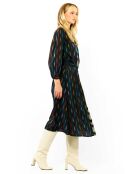 Jupe longue à motifs Abbie noire