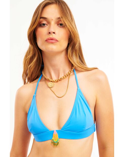 Maillot de bain deux pièces triangle Mybath turquoise