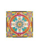 Grand foulard imprimés colorés Tiger Year jaune