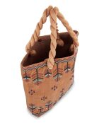 Sac cabas avec broderies Iker beige