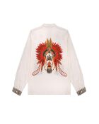 Chemise imprimé indien Bonaventure Nouveau Western beige