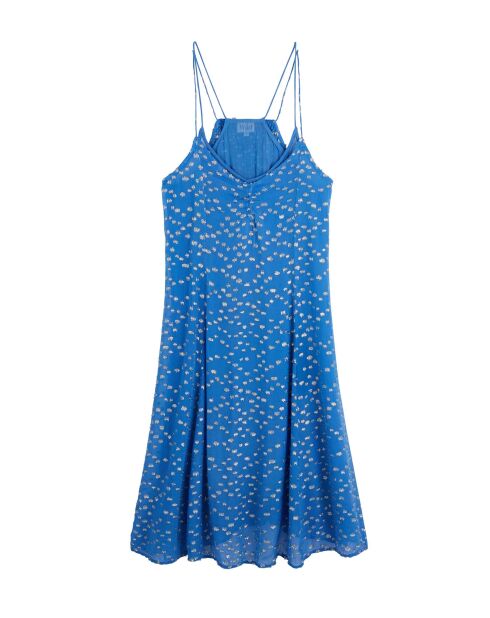 Robe d'été fluide 7/8 Kenny bleue
