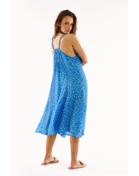 Robe d'été fluide 7/8 Kenny bleue