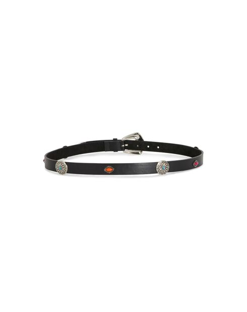 Ceinture grosse boucle Onati noire