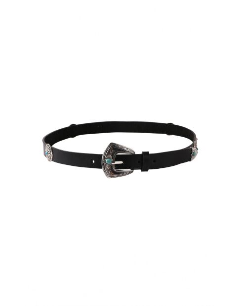 Ceinture grosse boucle Onati noire