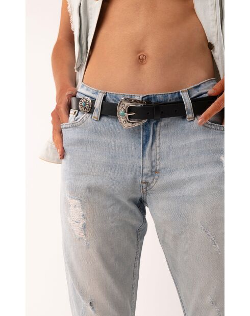 Ceinture grosse boucle Onati noire