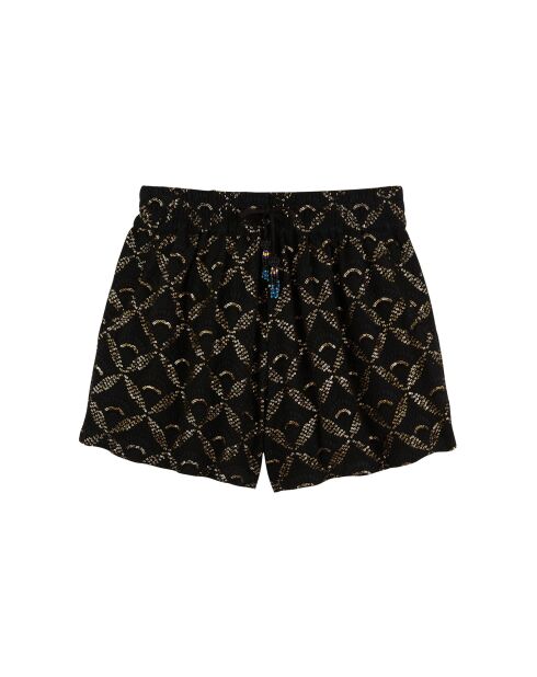 Short brodé de sequins Celine noir