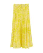 Jupe longue avec lurex Irelia jaune
