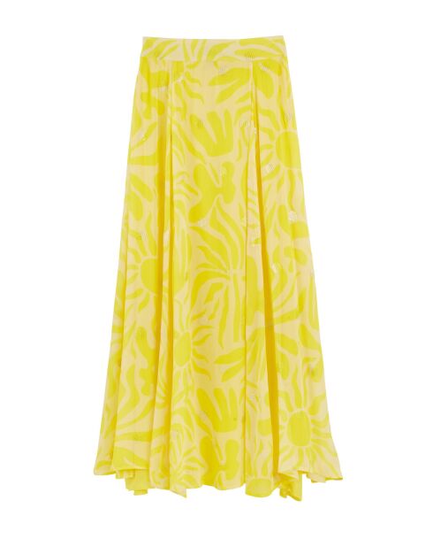 Jupe longue avec lurex Irelia jaune