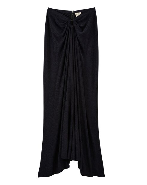 Jupe longue irisé Lotus noire