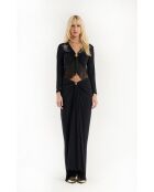 Jupe longue irisé Lotus noire