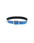 Ceinture en cuir inspiration navajo Kishi bleue