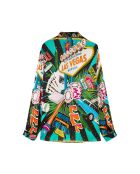 Chemise imprimé univers Las Vegas Bonaventure Vegas noire