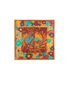 Grand foulard imprimé floral Peacelove ocre