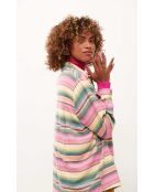 Chemise oversize rayée Molimo rose