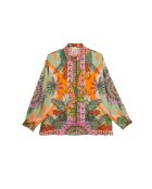 Chemise imprimé faune Bonaventure Zoulou violette