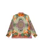 Chemise imprimé faune Bonaventure Zoulou violette